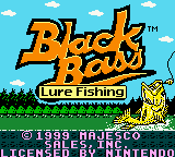 Black Bass - Lure Fishing (USA, Europe) Title Screen